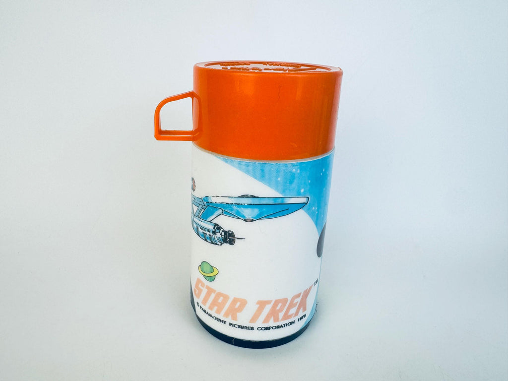Vintage 1970s Aladdin insulated kids thermos  Star Trek  Woody Woodpecker  Bobby Orr  Wayne Gretzky  Battlestar Galactica designs