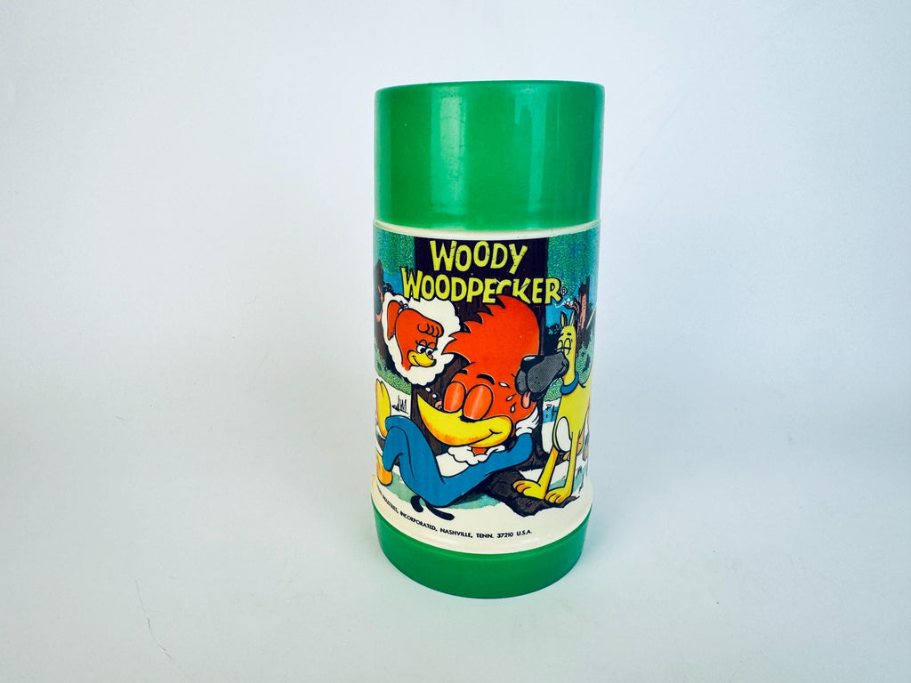 Vintage 1970s Aladdin insulated kids thermos  Star Trek  Woody Woodpecker  Bobby Orr  Wayne Gretzky  Battlestar Galactica designs