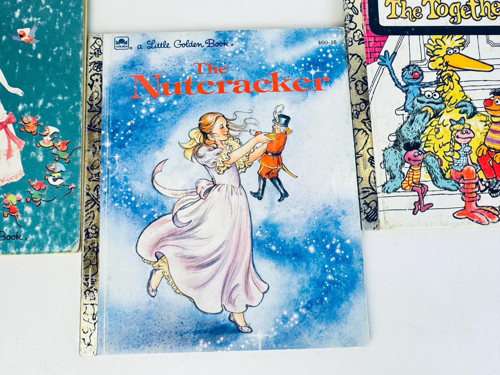 Vintage Little Golden Book Collection - Walt Disney Cinderella - Sesame Street - Trucks - Nutcracker - Classic Storybook - Sold Separately