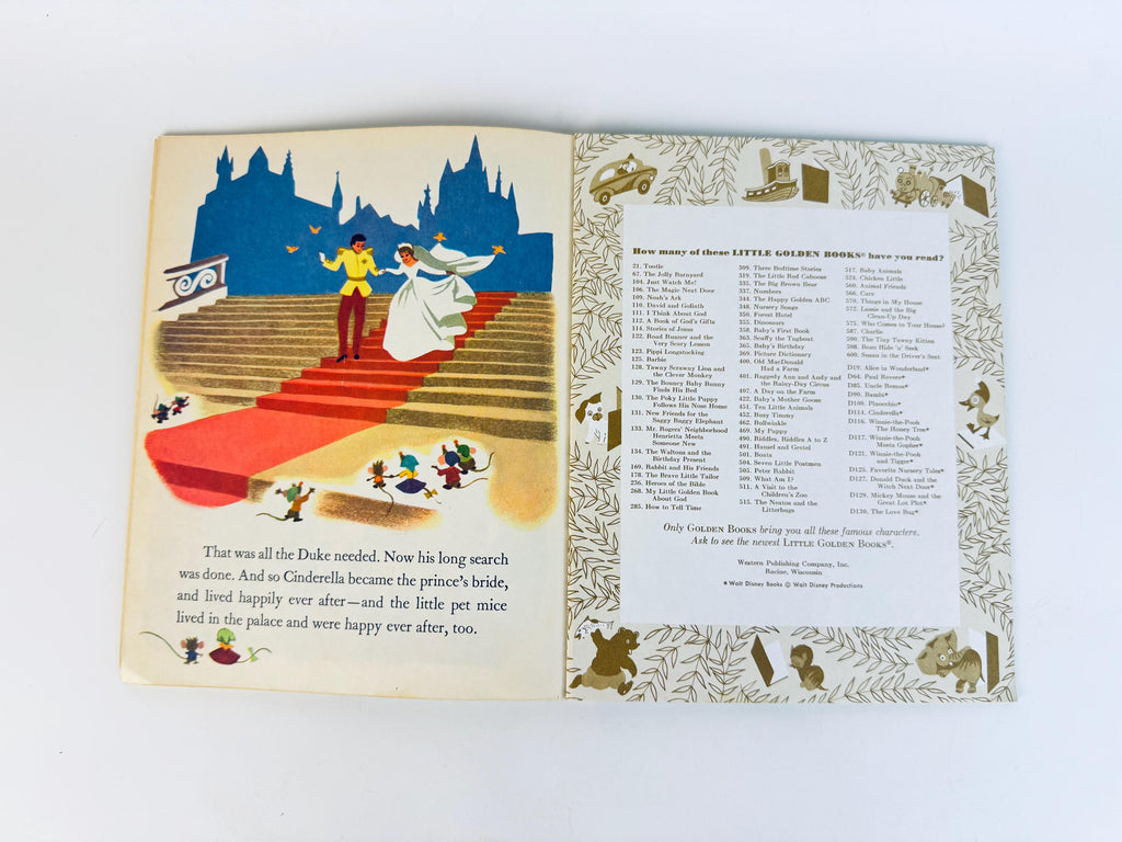 Vintage Little Golden Book Collection - Walt Disney Cinderella - Sesame Street - Trucks - Nutcracker - Classic Storybook - Sold Separately