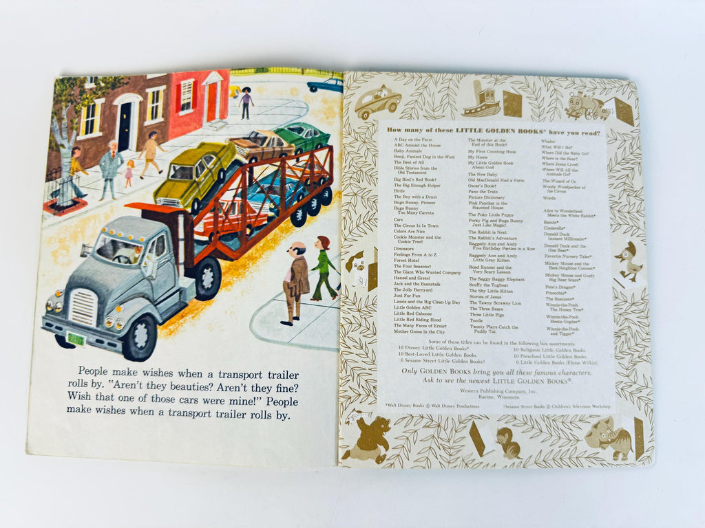 Vintage Little Golden Book Collection - Walt Disney Cinderella - Sesame Street - Trucks - Nutcracker - Classic Storybook - Sold Separately