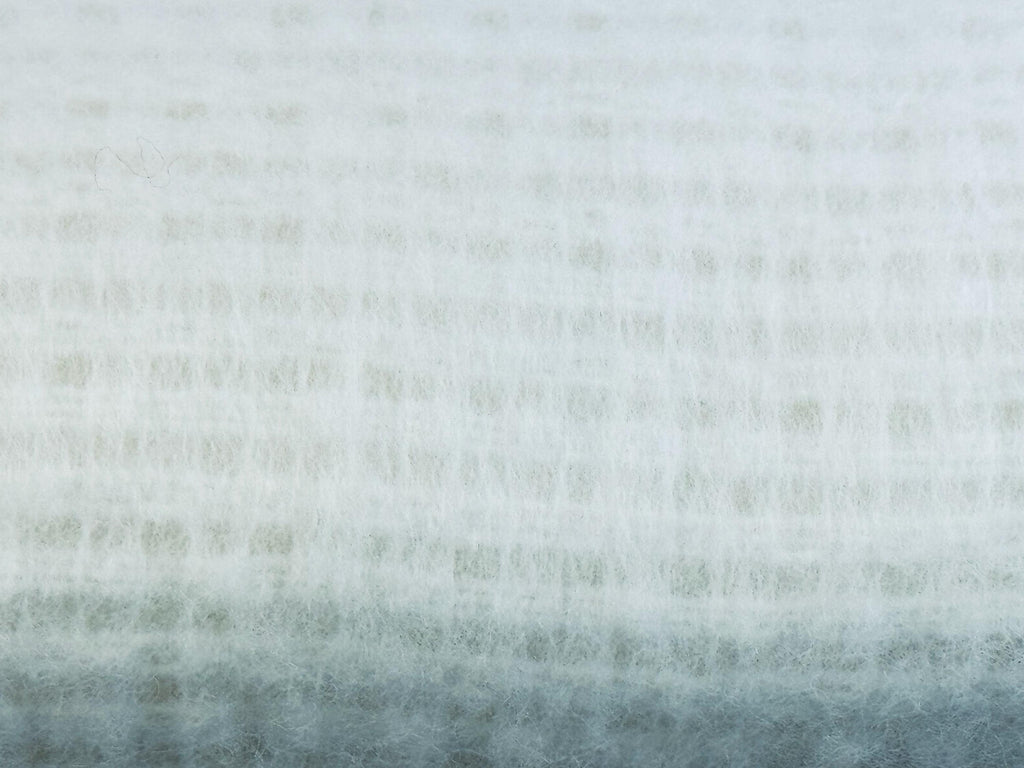 Vintage 'ESMOND' White Acrylic Twin/Double Blanket - Satin Ribbon Trim - New Old Stock (NOS) - Made In USA