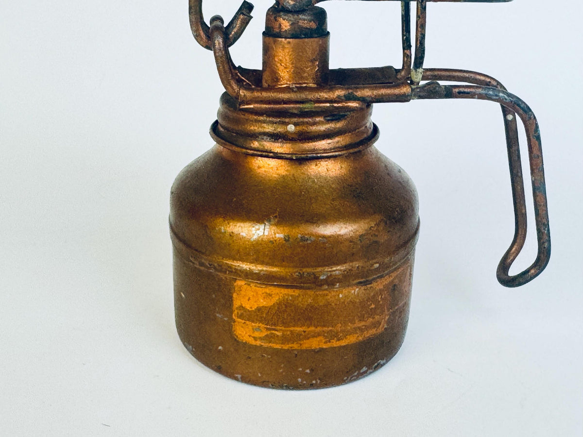Antique 'Symons' Copper Oil Can -  Rocanville Saskatchewan Workshop Oiler - Canadian Industrial Decor Display Piece