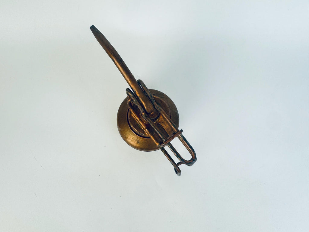 Antique 'Symons' Copper Oil Can -  Rocanville Saskatchewan Workshop Oiler - Canadian Industrial Decor Display Piece
