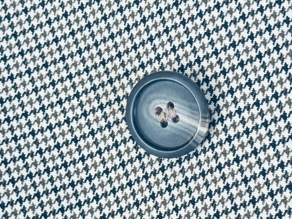 Vintage Early 1970s London Fog IMAGINIT Textured Polyester Houndstooth Tan & Black Overcoat  Made in Canada  Classic Maincoat