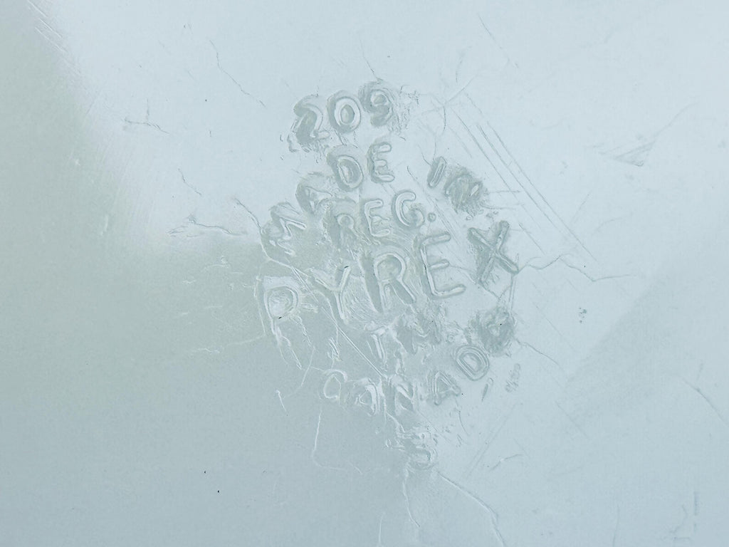 Vintage 1950s Flamingo Pink Round PYREX Glass Pie Plate Dish (#209) - Made In Canada