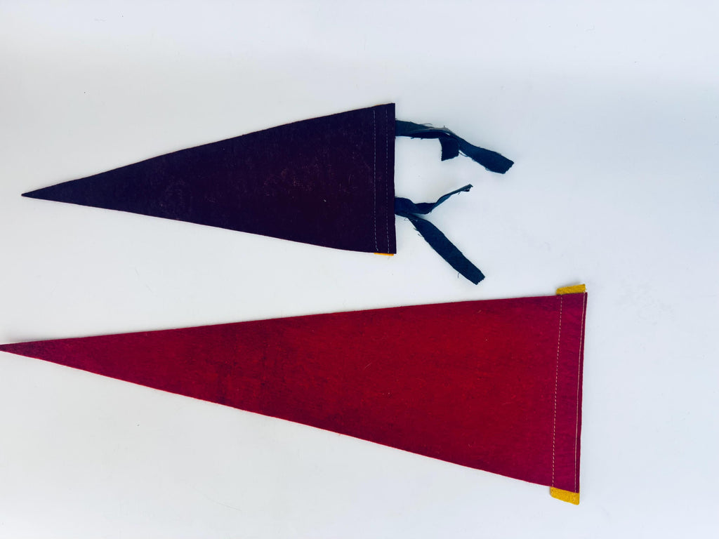 Vintage 1950s-1960s Washington State Souvenir Large & Small Felt Tapered Pennant/Wall Hangings - Each Sold Separately
