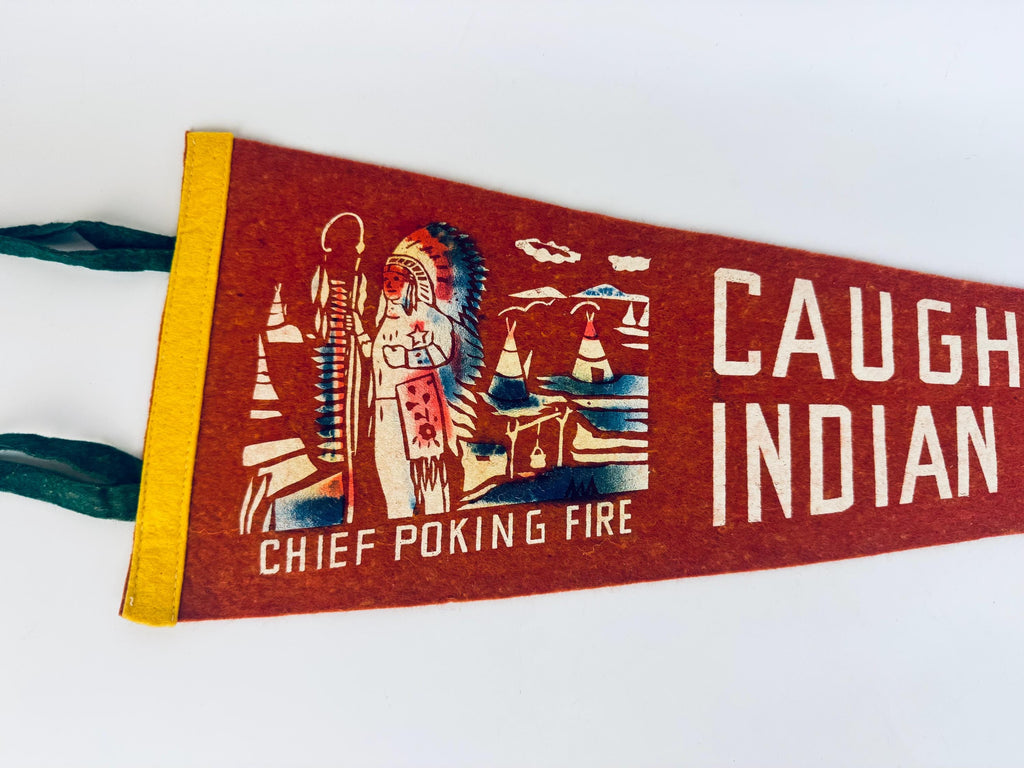 Vintage 1950s-1960s Canadian Souvenir Large & Small Felt Tapered Pennant/Wall Hangings - Each Sold Separately