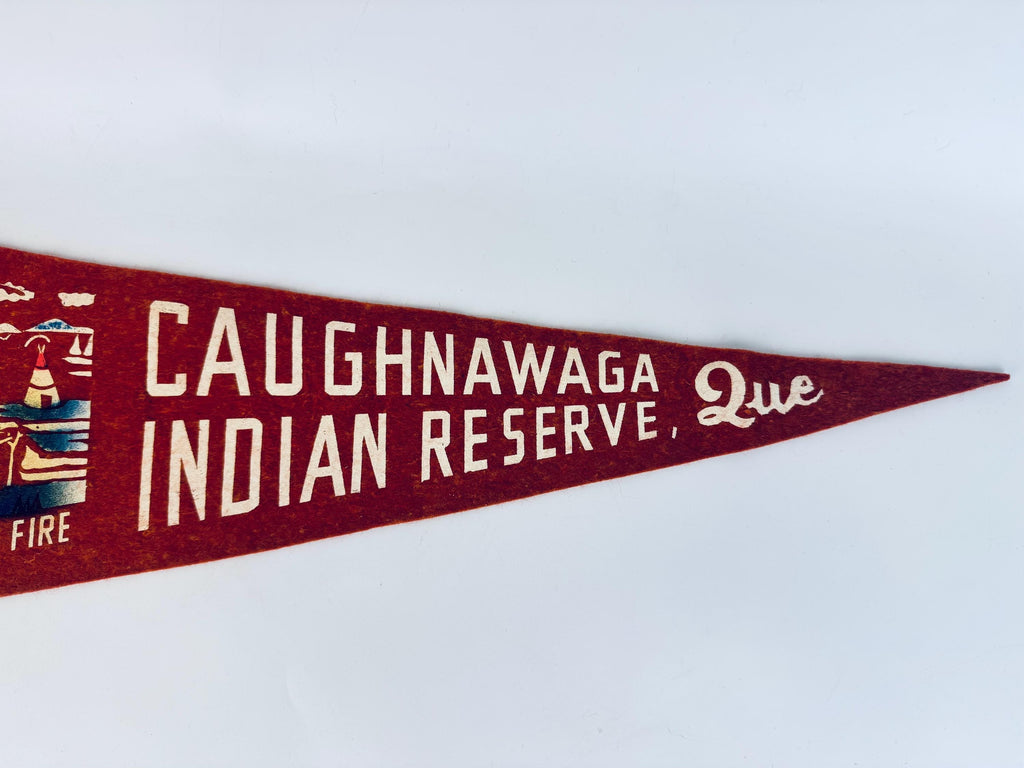 Vintage 1950s-1960s Canadian Souvenir Large & Small Felt Tapered Pennant/Wall Hangings - Each Sold Separately