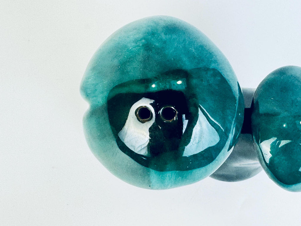 Vintage MCM Teak Salt + Pepper Wood Shakers - Set Of Two (2)