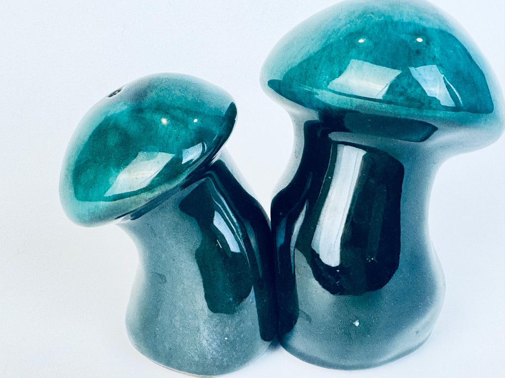 Vintage MCM Teak Salt + Pepper Wood Shakers - Set Of Two (2)