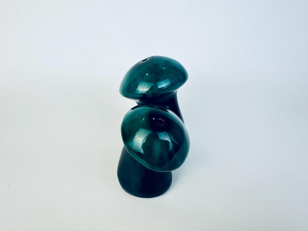 Vintage MCM Teak Salt + Pepper Wood Shakers - Set Of Two (2)