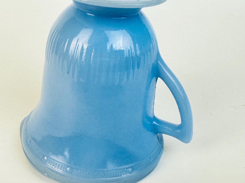 Vintage & Rare 1940s Delphite Blue Pyrex Creamer Jug - Made In Canada
