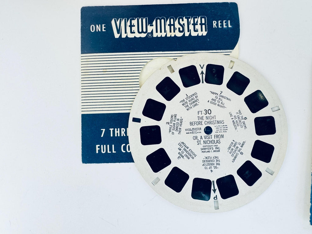 Vintage 1950s Christmas View-Master Reels - Reels Sold Separately
