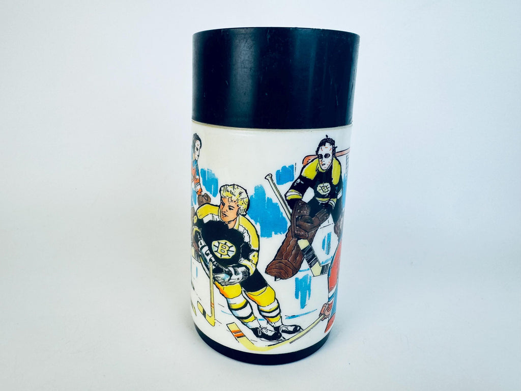 Vintage 1970s Aladdin insulated kids thermos  Star Trek  Woody Woodpecker  Bobby Orr  Wayne Gretzky  Battlestar Galactica designs