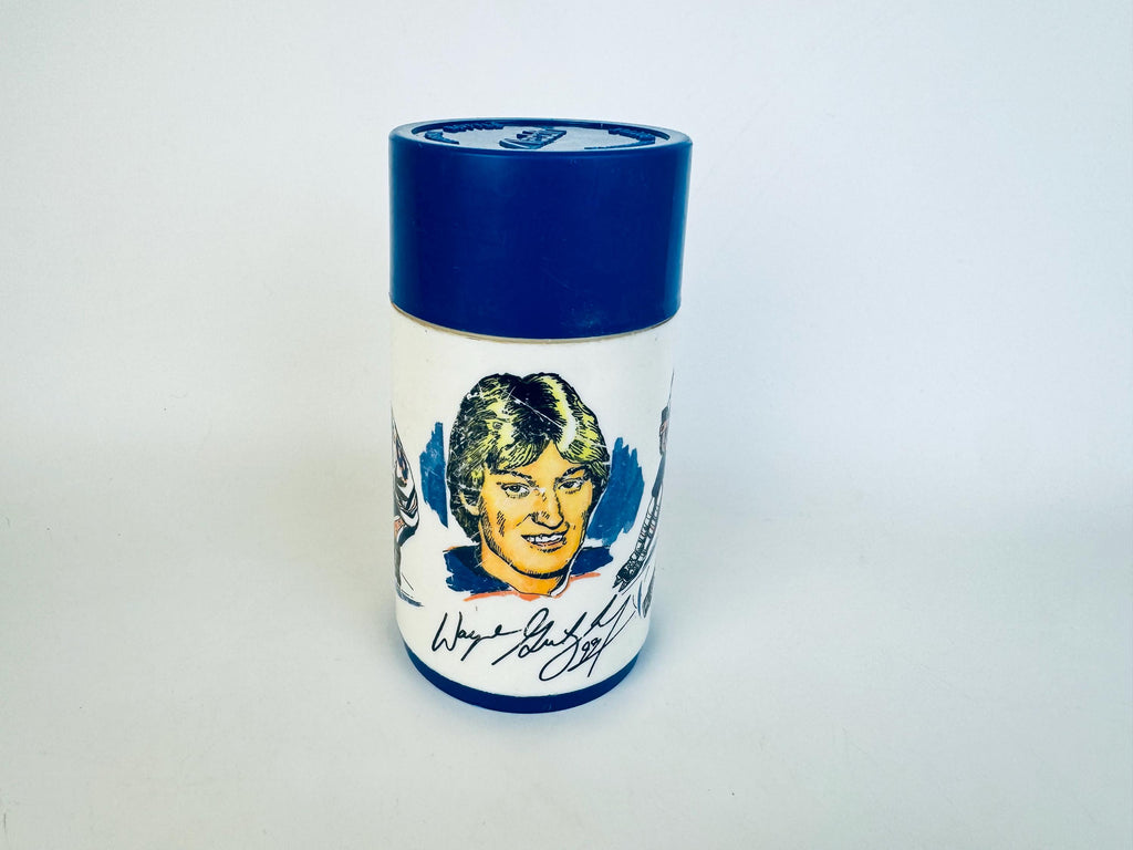 Vintage 1970s Aladdin insulated kids thermos  Star Trek  Woody Woodpecker  Bobby Orr  Wayne Gretzky  Battlestar Galactica designs