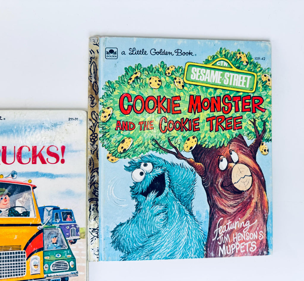 Vintage Little Golden Book Collection - Walt Disney Cinderella - Sesame Street - Trucks - Nutcracker - Classic Storybook - Sold Separately