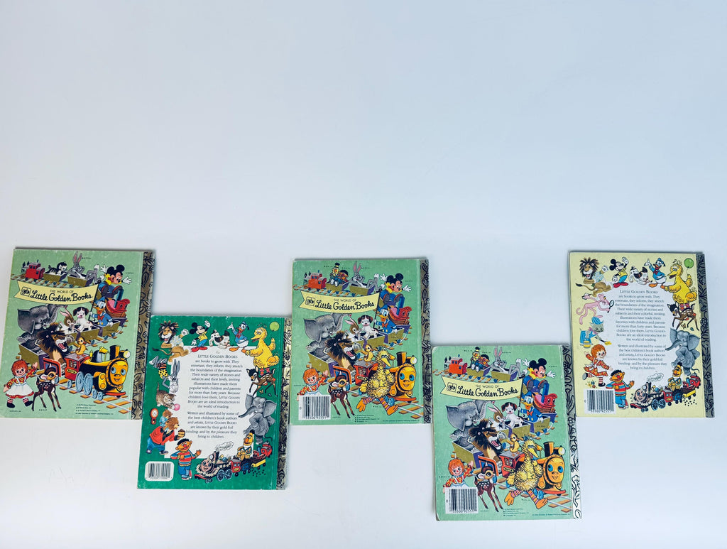 Vintage Little Golden Book Collection - Walt Disney Cinderella - Sesame Street - Trucks - Nutcracker - Classic Storybook - Sold Separately