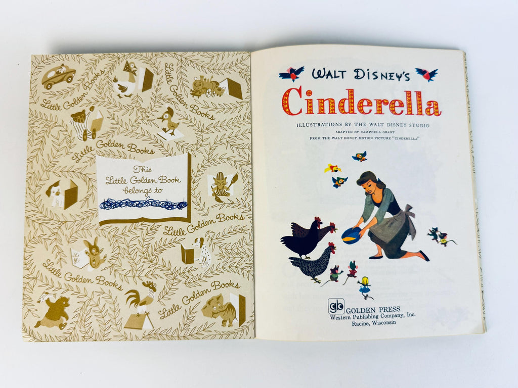 Vintage Little Golden Book Collection - Walt Disney Cinderella - Sesame Street - Trucks - Nutcracker - Classic Storybook - Sold Separately