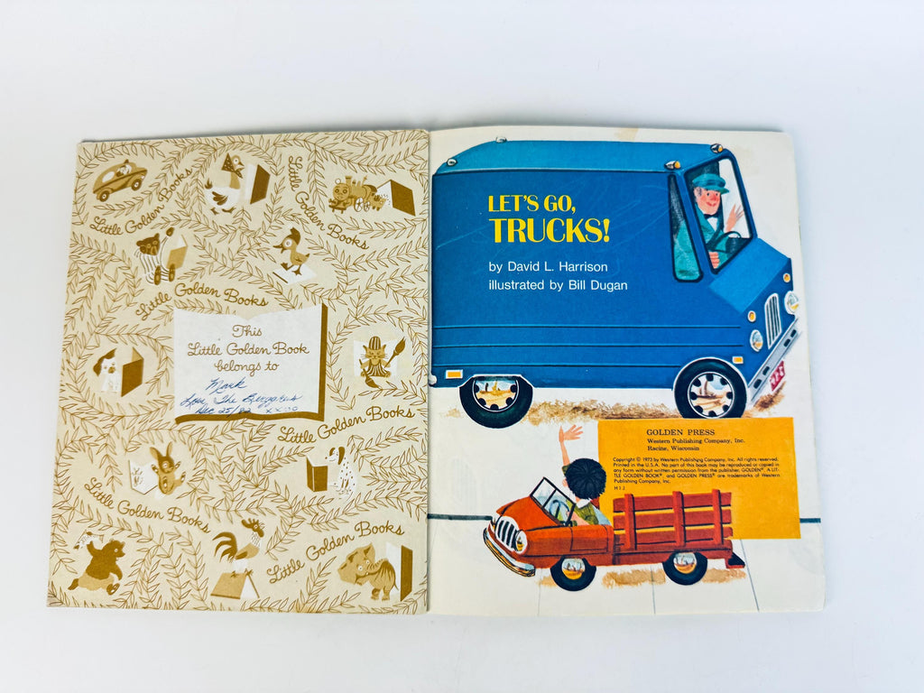 Vintage Little Golden Book Collection - Walt Disney Cinderella - Sesame Street - Trucks - Nutcracker - Classic Storybook - Sold Separately