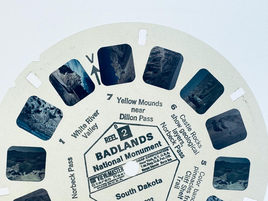 Vintage 1960s United States Travel South Dakota View-Master Reels - Reels Sold Separately