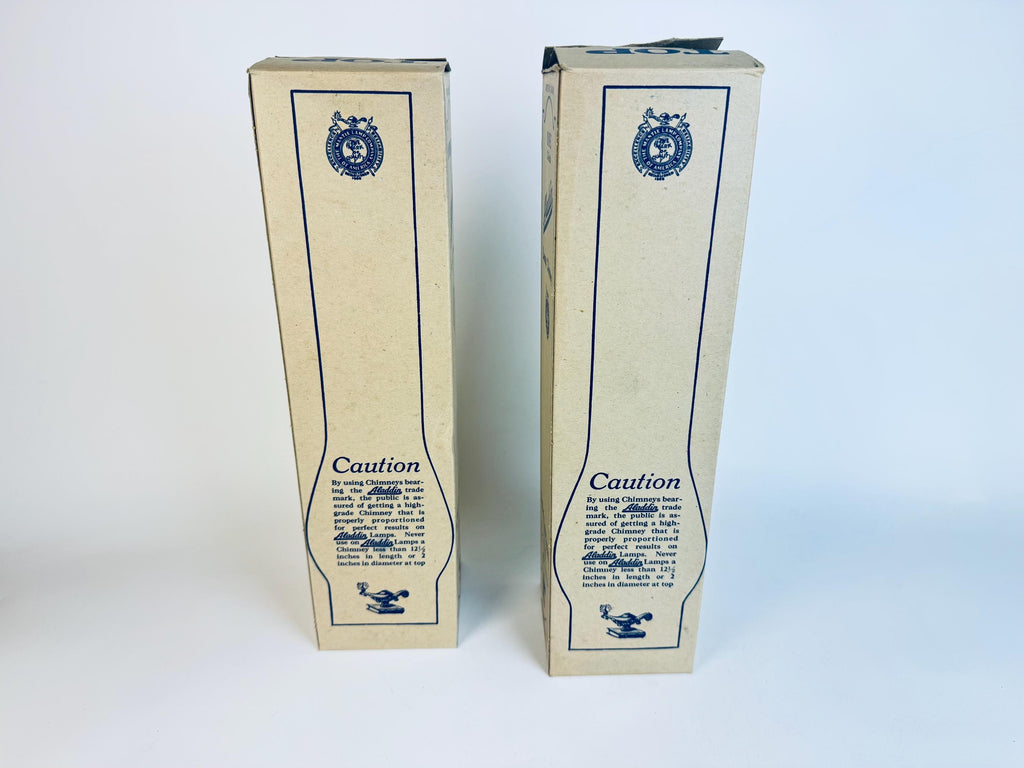 Vintage 12.5 ALADDIN Clear Glass Lamp Chimney - Made In Canada - Sold Separately