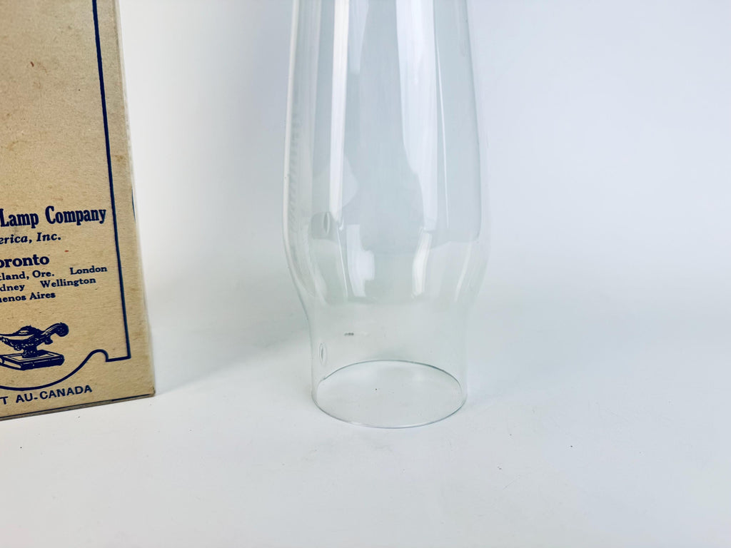 Vintage 12.5 ALADDIN Clear Glass Lamp Chimney - Made In Canada - Sold Separately