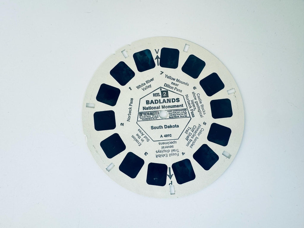 Vintage 1960s United States Travel South Dakota View-Master Reels - Reels Sold Separately