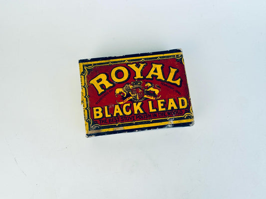 Vintage Royal Black Lead packaging on a white background