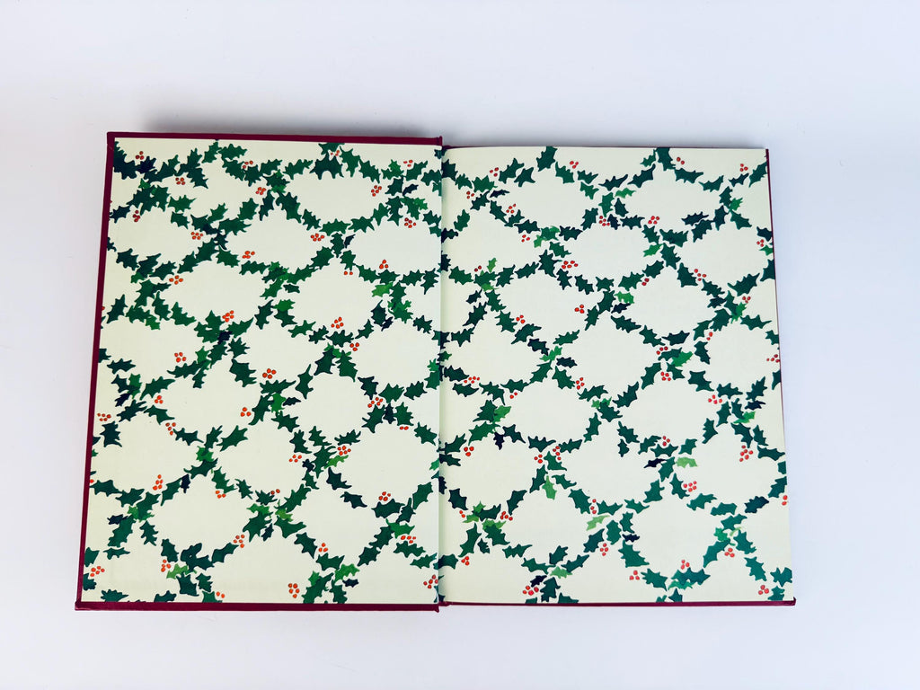 Vintage 1985 “Our Christmas Hardcover Book  Red Leatherette Holiday Keepsake