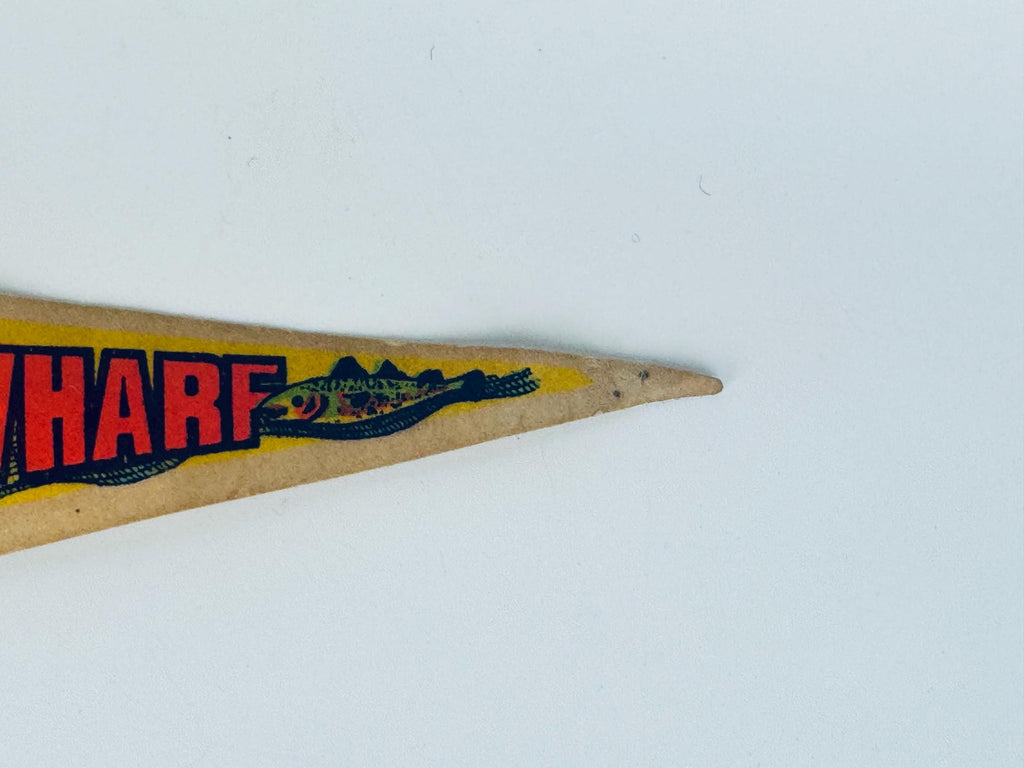 Vintage Large & Small Tapered Felt Pennant/Wall Hangings - Sold Separately - Disneyland -Yellowstone - Fishermen's Wharf