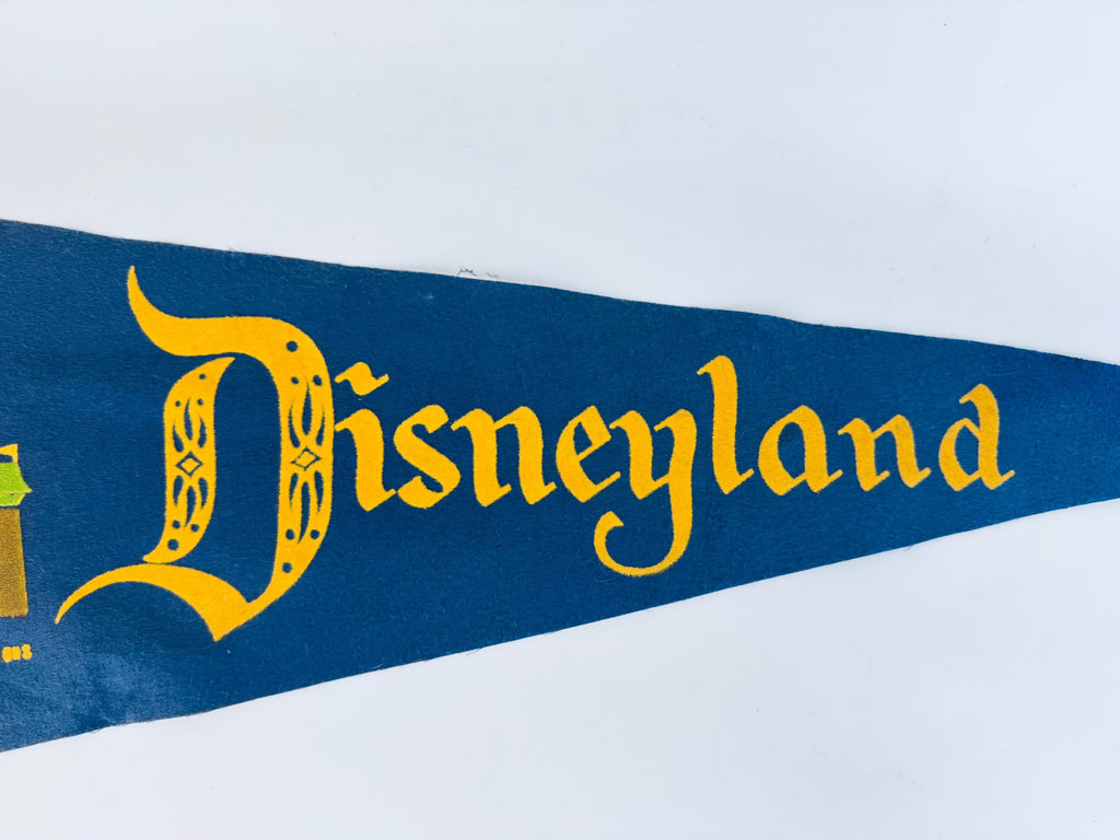 Vintage Large & Small Tapered Felt Pennant/Wall Hangings - Sold Separately - Disneyland -Yellowstone - Fishermen's Wharf