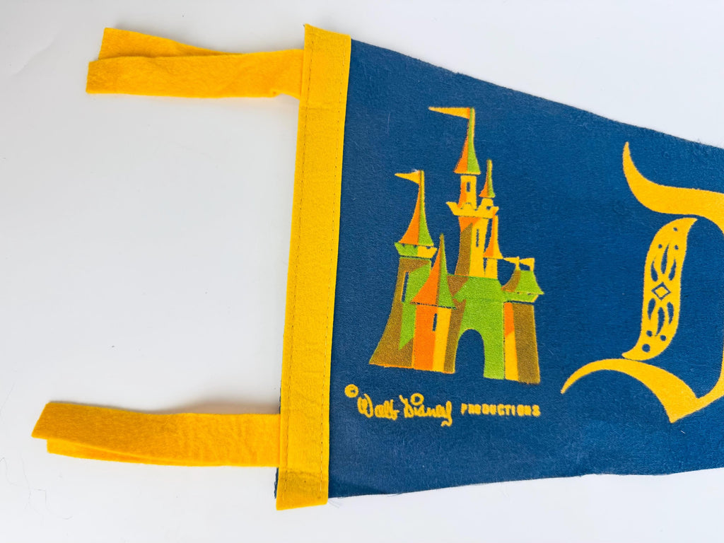 Vintage Large & Small Tapered Felt Pennant/Wall Hangings - Sold Separately - Disneyland -Yellowstone - Fishermen's Wharf