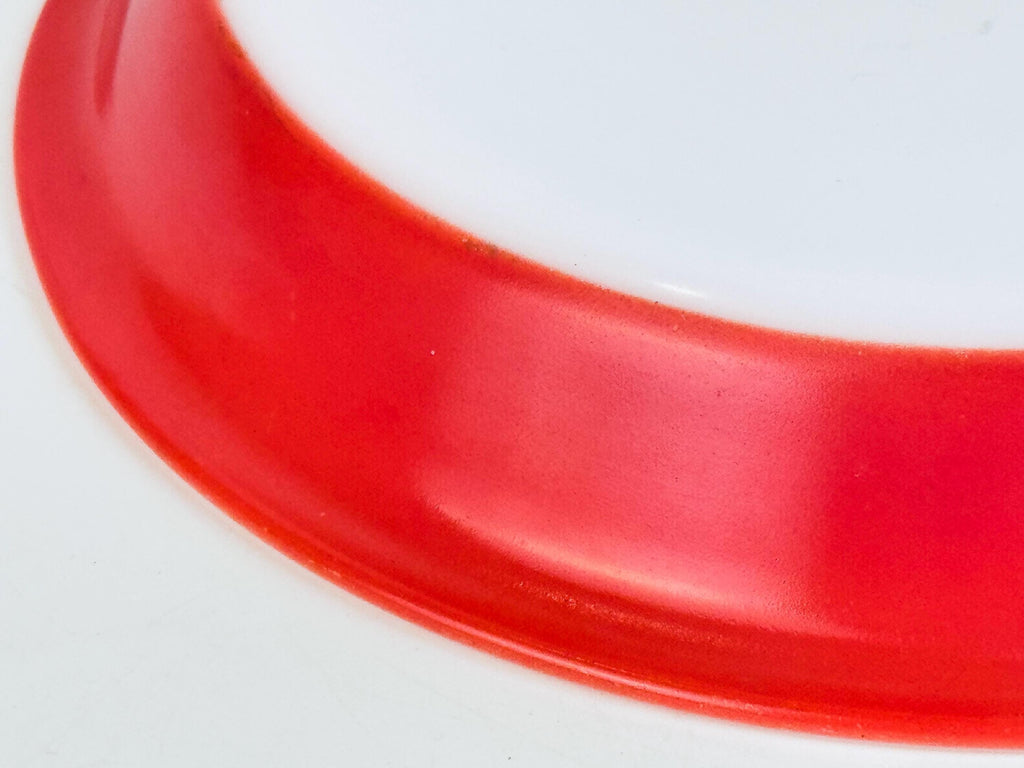 Vintage 1950s Flamingo Pink Round PYREX Glass Pie Plate Dish (#209) - Made In Canada