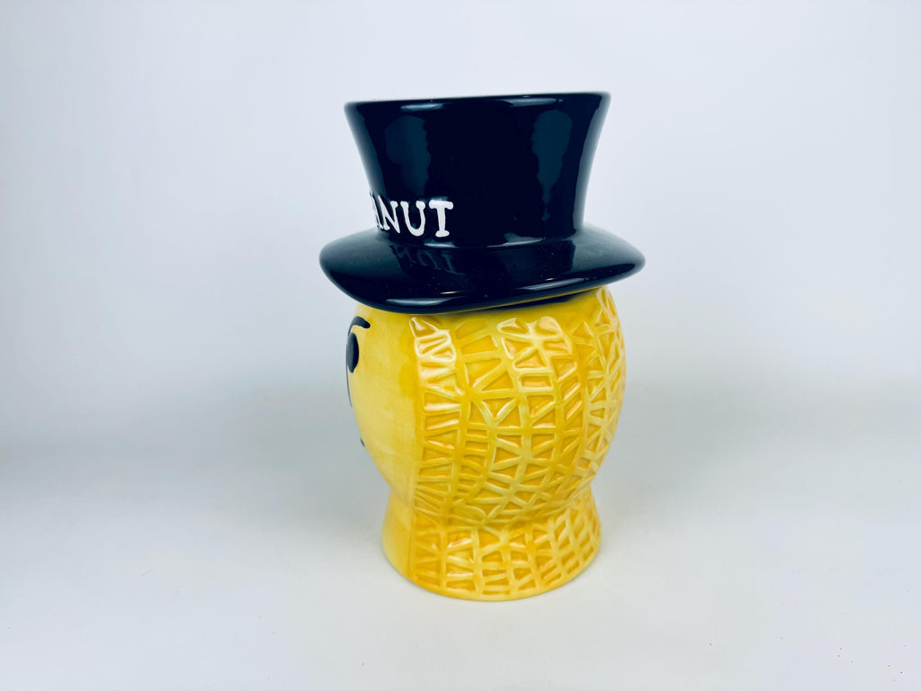 Vintage Mr. Peanut Airtight Ceramic Cookie Jar  Cocktail Peanut Advertising Piece