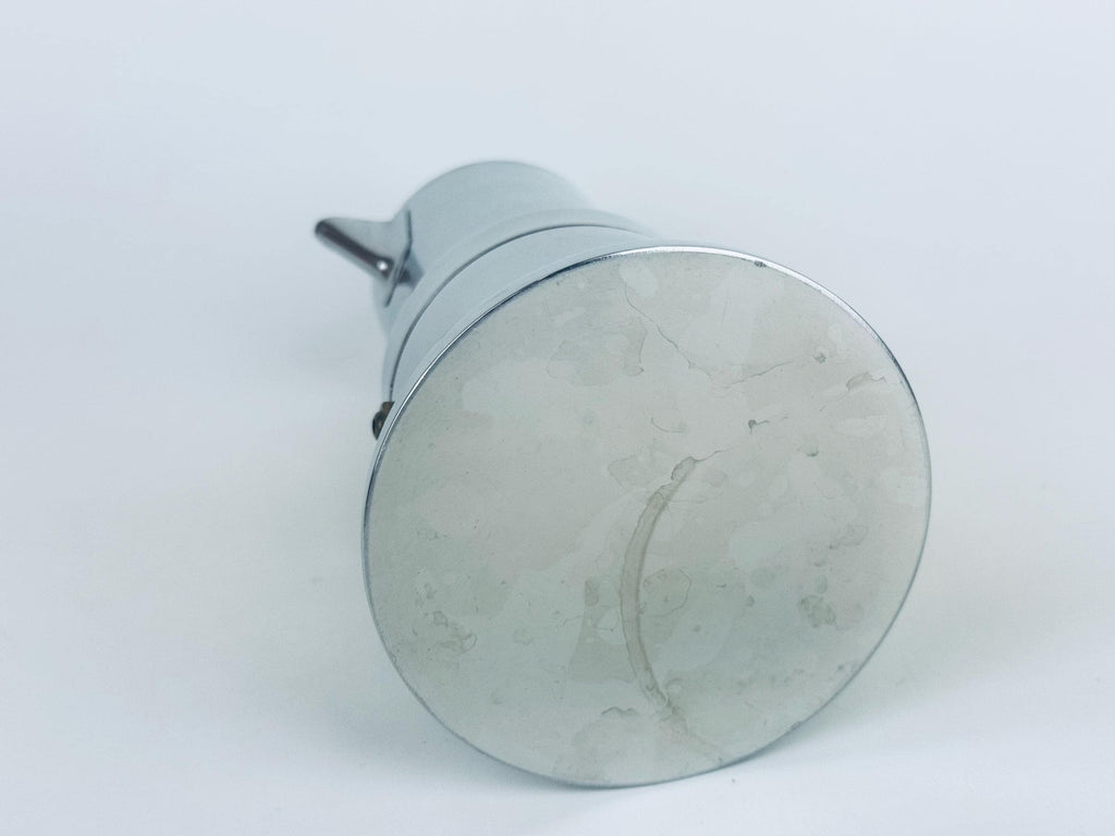 Vintage Vev Viganò Kontessa Italian Silver Stainless Steel Italian Stovetop Espresso Maker - Made In Italy