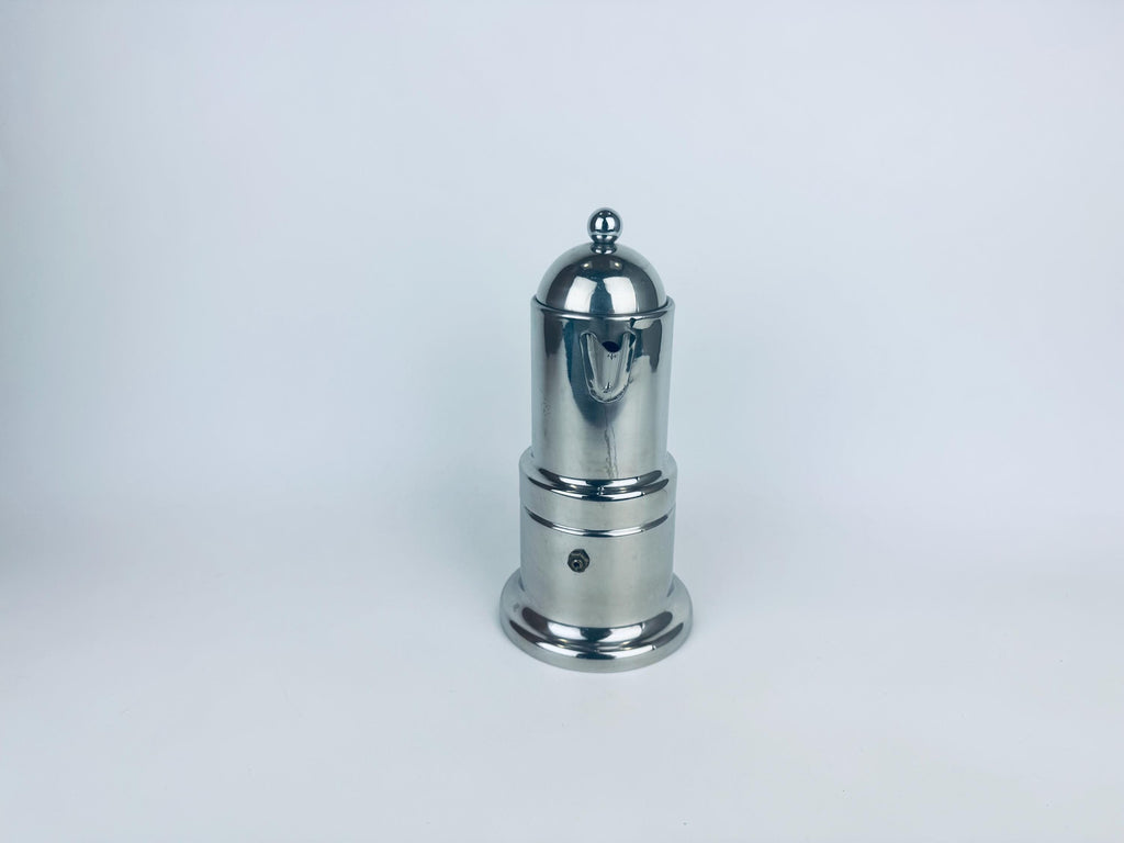 Vintage Vev Viganò Kontessa Italian Silver Stainless Steel Italian Stovetop Espresso Maker - Made In Italy