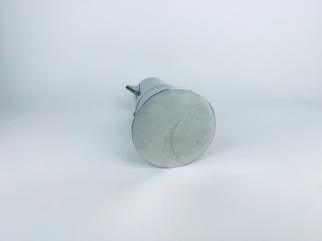 Vintage Vev Viganò Kontessa Italian Silver Stainless Steel Italian Stovetop Espresso Maker - Made In Italy