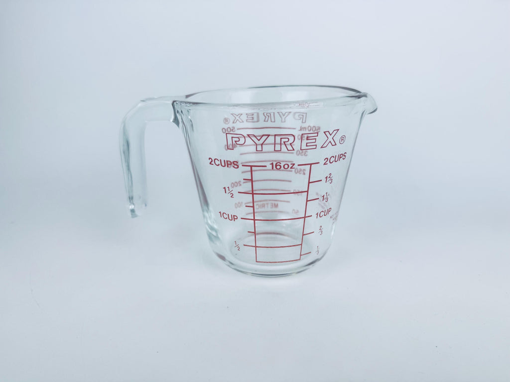 Vintage 'PYREX' Glass Measuring Cup #517 2 Cups/500 ml - Metric & Imperial - Made In USA