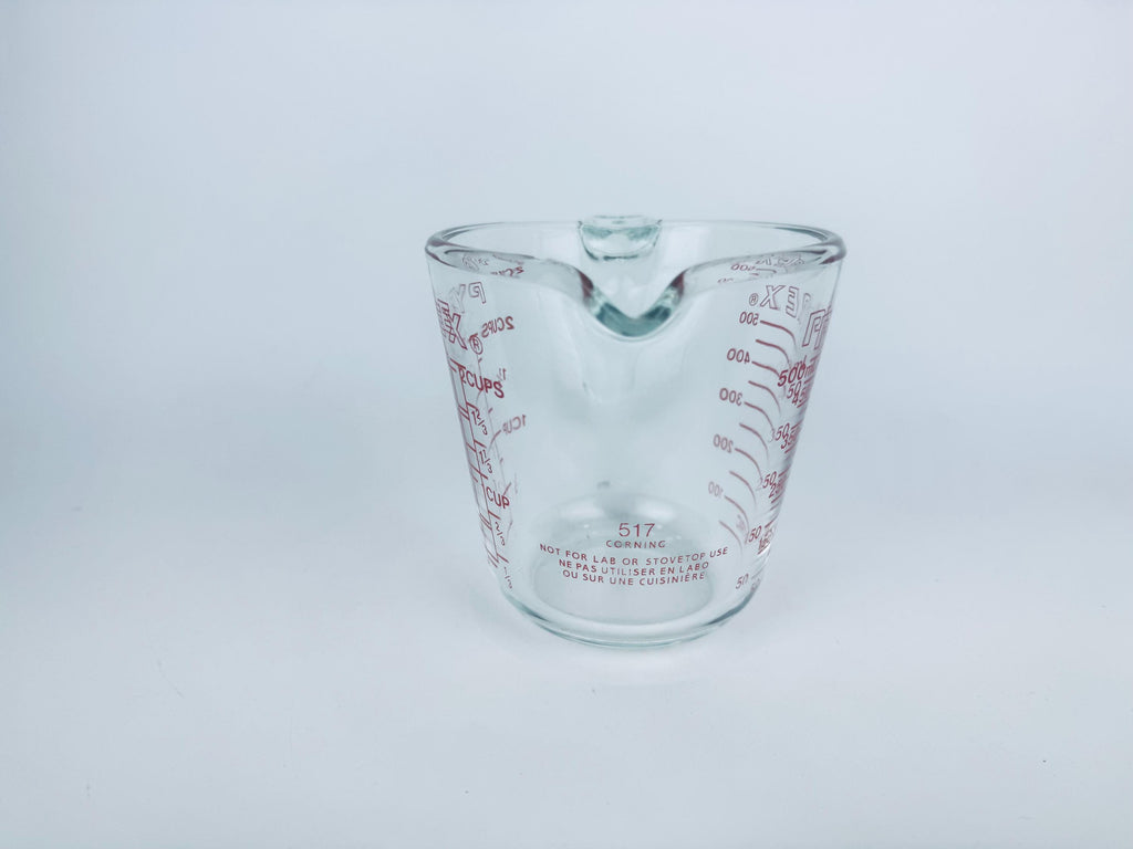 Vintage 'PYREX' Glass Measuring Cup #517 2 Cups/500 ml - Metric & Imperial - Made In USA