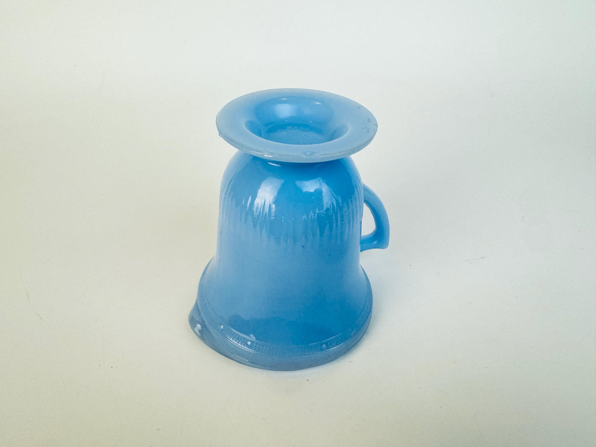 Vintage & Rare 1940s Delphite Blue Pyrex Creamer Jug - Made In Canada