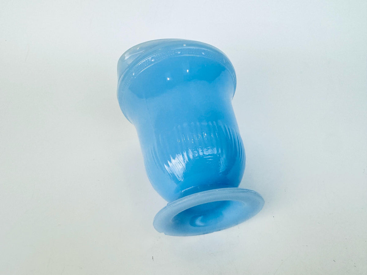 Vintage & Rare 1940s Delphite Blue Pyrex Creamer Jug - Made In Canada
