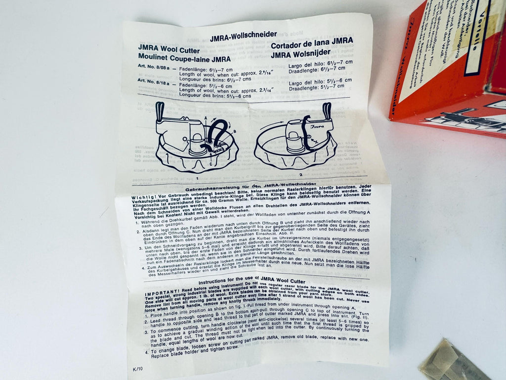 Vintage 1950s Imra Wool-Cutter For Smyrna Rug Tool Work - Made In Germany - Sewer Gift