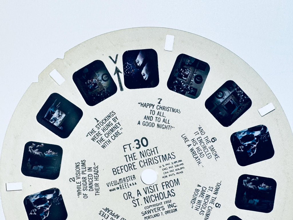 Vintage 1950s Christmas View-Master Reels - Reels Sold Separately