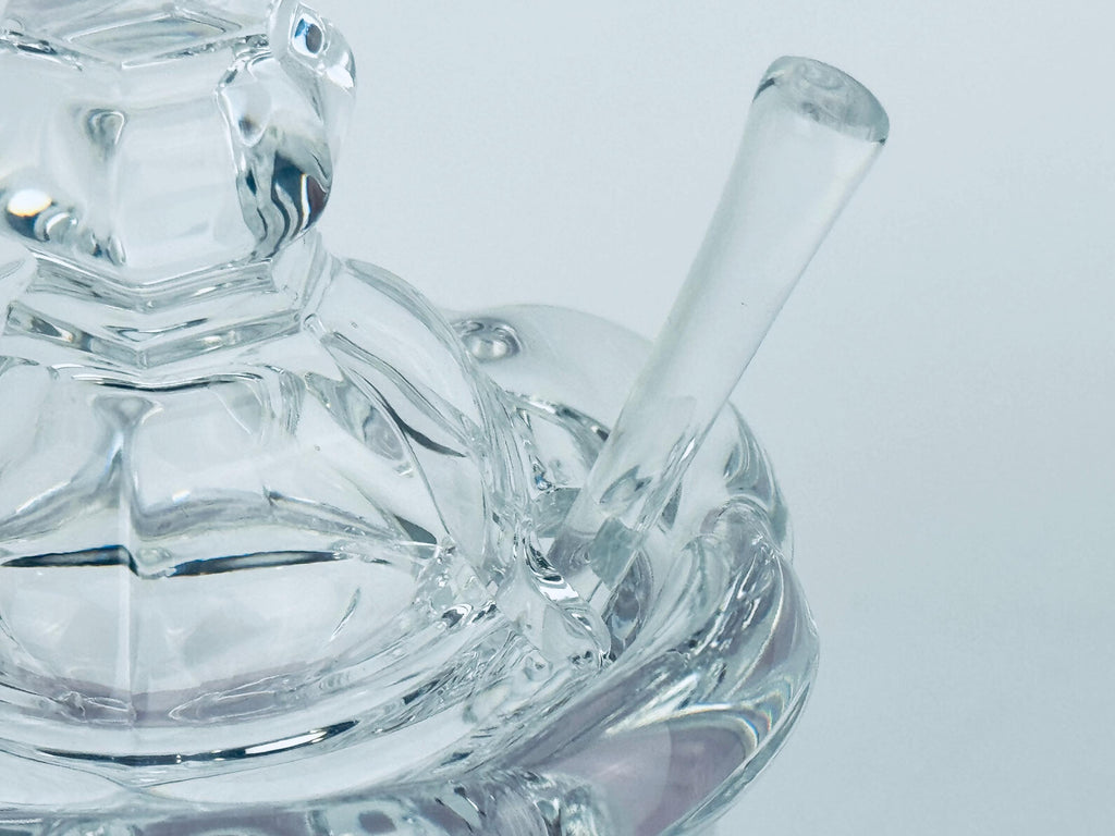 Vintage Baccarat France Crystal Glass Condiment Jar - Bretagne Pattern - Each Jars Sold Separately