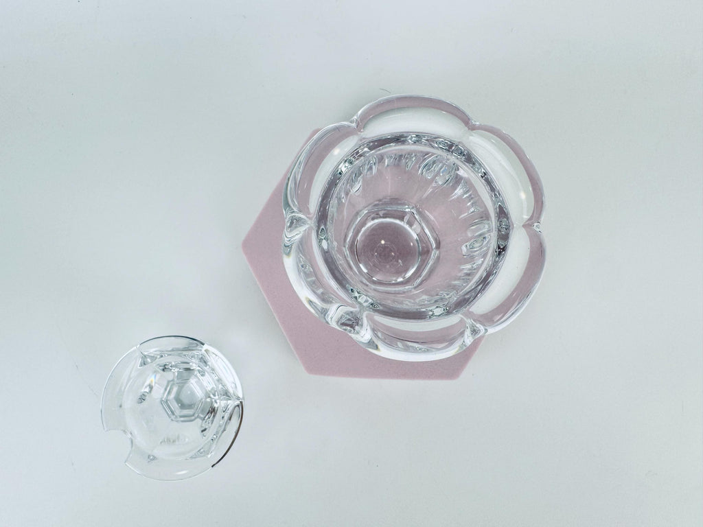 Vintage Baccarat France Crystal Glass Condiment Jar - Bretagne Pattern - Each Jars Sold Separately