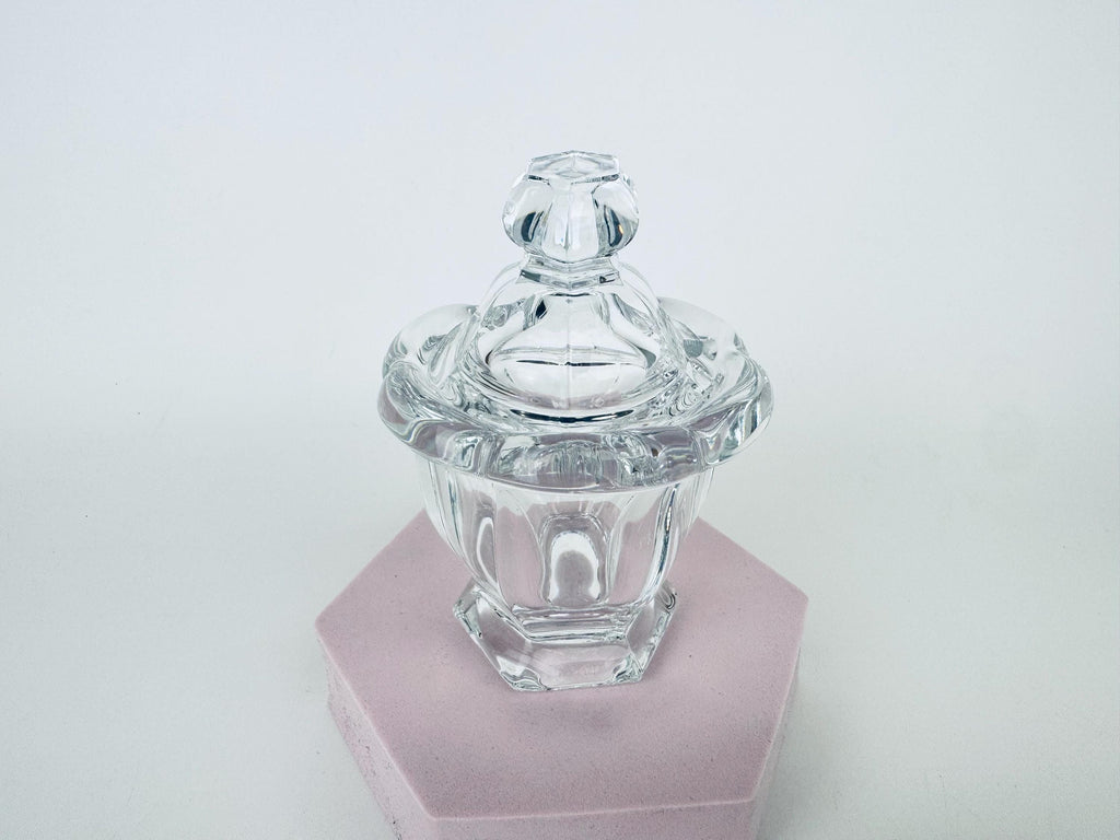 Vintage Baccarat France Crystal Glass Condiment Jar - Bretagne Pattern - Each Jars Sold Separately
