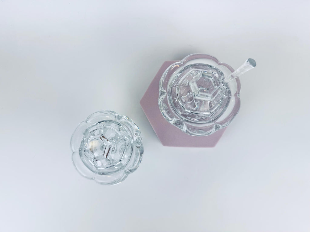 Vintage Baccarat France Crystal Glass Condiment Jar - Bretagne Pattern - Each Jars Sold Separately