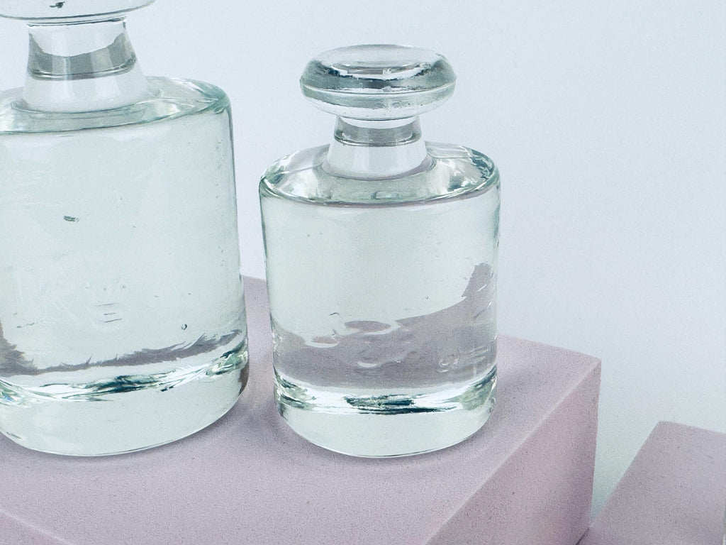 Antique 1920s Solid Glass Metric Weight Set - Apothecary Decor
