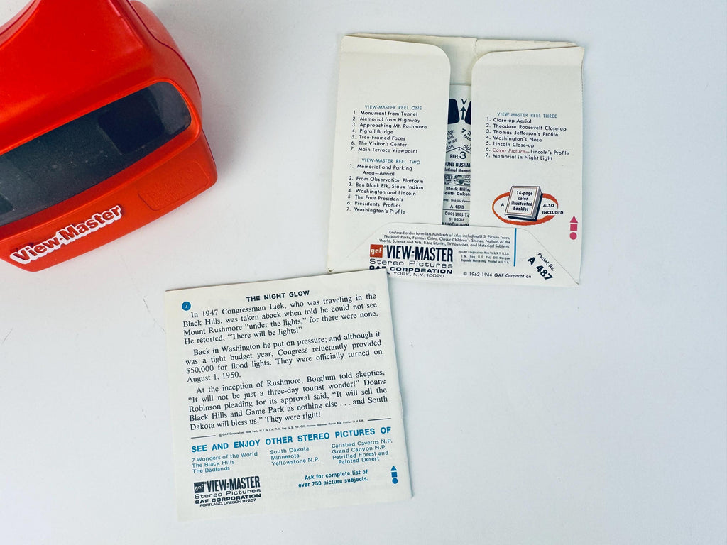 Vintage 1960s United States Travel South Dakota View-Master Reels - Reels Sold Separately